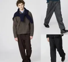 UNIQLO U イージー ワイド テーパード パンツ XL (ブラック)