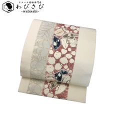 長襦袢 雪輪に蝶々 乙女色 半衿付 J-374 長襦袢 雪輪に蝶々 乙女色 半衿付 J-374 - メルカリ