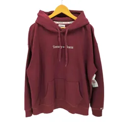 トミージーンズ tommy jeans フロント ロゴ プルオーバー パーカー メンズ import：L 