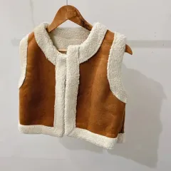 リバーシブル 양면 ムートンベスト