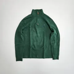 ポロ ハーフジップ プルオーバー L