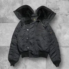 美品 アルファインダストリーズ N-2B フライトジャケット M ブラック 短丈