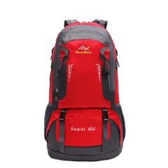 Nastravail Emergency Backpack, Waterproof, Lightweight, Durable, Large Capacity, Ideal for Hiking, Travel, Mountaineering, Camping, Outdoor Activities, and Emergency Preparedness (Red)