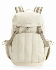 [BAGSMART] リュック バックパック 軽量 防水 大容量 多機能 レディース マザーズリュック 15.6インチノートパソコン対応 ワイドオープンデザイン キルティングデイパック 通勤 通学 旅行 高校生