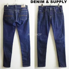 DENIM & SUPPLY　RALPH LAUREN　デニムアンドサプライ ラルフローレン　W73cm / W26 / M　ストレッチ　濃紺　スキニーデニム　メキシコ製
