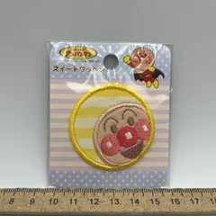 ★新品★アンパンマン スイートワッペン アイロンワッペン 保育園 幼稚園 帽子 商品番号0054