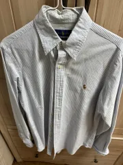 ポロ ストライプ オックスフォード シャツ クラシックフィット s