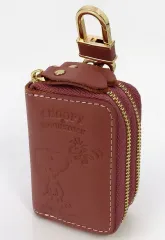 【中古】財布・パスケース ピンク SN＆WSシリーズ 小銭も入るキーケース 「PEANUTS(SNOOPY)」