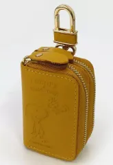 【中古】財布・パスケース マスタード SN＆WSシリーズ 小銭も入るキーケース 「PEANUTS(SNOOPY)」