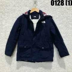 THE NORTH FACE ザノースフェイス ネイビー フード ファー裏地 ジャケット キッズ