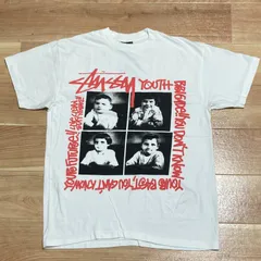 未着用美品 STUSSY 4KIDS Tシャツ ステューシー stussy 4kids PHOTO T シングルステッチ インク汚れ