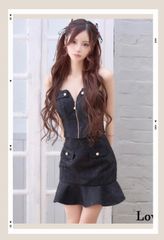 プードルファーミドルスタンドブルゾン アイボリー lumier リュミエ