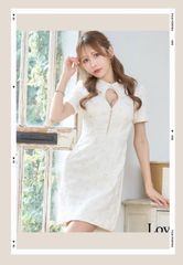 プードルファーミドルスタンドブルゾン アイボリー lumier リュミエ