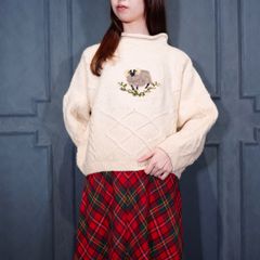 ELENDEEK タックプリーツコンビケーブルニット　定価25,000円 ELENDEEK タックプリーツコンビケーブルニット 定価25,000円 - メルカリ