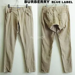 BURBERRY BLUE LABEL　バーバリーブルーレーベル　スキニーパンツ　W78cm / レディース L 相当　ストレッチ　ノバチェック　ベージュ　三陽商会