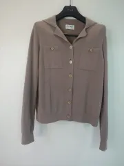 22)タイム カラー ニット カーディガン