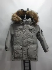 ザノースフェイス キッズ ダウン マクマード キャンプ ダウン パーカ グレー 110