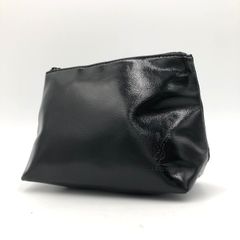 【美品】イブサンローラン ポーチ YSL エナメル 黒 小物入れ コスメポーチ