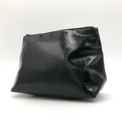 【美品】イブサンローラン ポーチ YSL エナメル 黒 小物入れ コスメポーチ