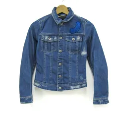 ジースターロウ デニムジャケット ジージャン ブランド アウター レディース XSサイズ ブルー G-Star RAW 【中古】