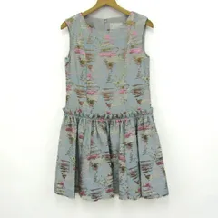 チェスティー ワンピース ノースリーブ 刺繍 ブランド トップス レディース 水色×ピンク Chesty 【中古】