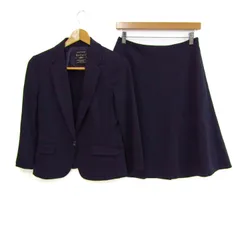 リフレクト スーツ セットアップ ストレッチ ブランド 上下セット 日本製 黒 レディース 9サイズ ブラック Reflect 【中古】