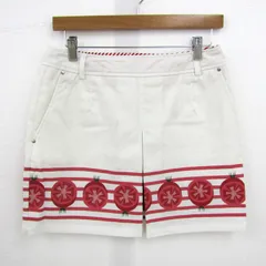 キャロウェイ ミニスカート スコート ペチパンツ ゴルフウエア ボトムス 白 レディース Lサイズ ホワイト×ピンク Callaway 【中古】