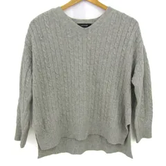 アンタイトル ニット セーター 長袖 ウール/カシミヤ混 ブランド トップス レディース Mサイズ グレー UNTITLED 【中古】
