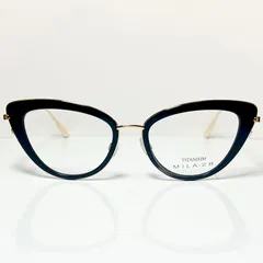 定価35,000円 Mila Zegna MZ237V01 正規新品 イタリア社 Cat型 メガネ ミラ・ゼグナ 純正ケース・クロス付き レディース TENNIS LIGHTS