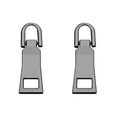 【数量限定】衣類 財布 リュック ブーツなど ファスナー修理用 交換 DIY 持ち手 手芸 ジッパー 金属製 手作り 2個セット 引き手 裁縫 交換用 取り付け簡単 スライダー ファスナー (ブラック大さめ5#) DEVENTORZ