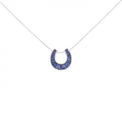 K18WG サファイヤ ネックレス 1.04CT