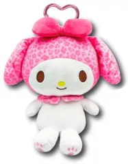 【中古】バッグ マイメロディ(ヒョウ柄) カラビナ付きビッグポーチ 「サンリオキャラクターズ」