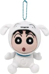 【中古】ぬいぐるみマスコット・ぬいぐるみバッジ シロしんちゃん しんちゃんしっぽブルブルマスコット 「クレヨンしんちゃん」