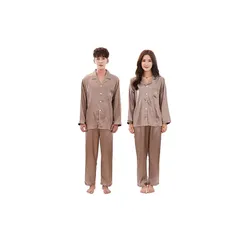 [ＪＵＴＡＯＰＩＮ＼ジュタオピン] メンズパジャマ パジャマ レディース 夏 ペアパジャマ 夏 カップル ペア パジャマ パジャマお揃い メンズ オシャレ パジャマ ペア 部屋着 カップルパジャマ ペアルックパジャマ ペアルック パジャマ メンズ  MKM04