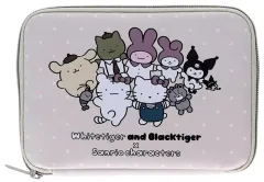 【中古】バッグ ベージュ お薬ポーチ 「ホワイトタイガーとブラックタイガー×サンリオキャラクターズ」