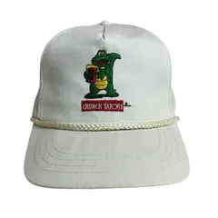 【キャップ/帽子】CRANCH TATORS (クランチテイターズ) ビンテージトラッカーキャップ　刺繍ロゴ　企業物　フリトレー社　ホワイト　白