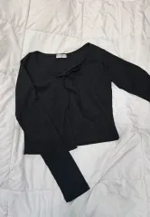 華奢 ゴージ シャーリング カーディガン (1番 着用)