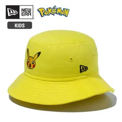 ニューエラ キッズ ポケモン コラボ ハット NEW ERA Kid's バケット01 Pokemon ポケモン ピカチュウ イエロー 14124519 メール便 (240404)