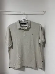ノーティカ ポロシャツ 2XLT(日本3XL相当)グレー 刺繍ロゴ