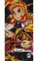 【中古】雑貨 煉獄杏寿郎A ポートレイトバスタオル肆 「鬼滅の刃」 プレミアムバンダイ限定