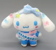 【中古】ぬいぐるみマスコット・ぬいぐるみバッジ シナモロール サンリオ学園きらめき祭デザインシリーズ マスコットホルダー 「サンリオキャラクターズ」