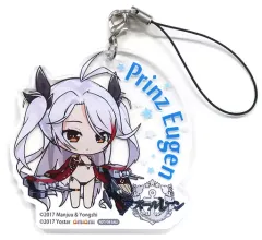【中古】雑貨 プリンツ・オイゲン【色褪せないエガオ】 アクリルストラップ 「アズールレーン プリンツ・オイゲン【色褪せないエガオ】 Dream Tech 1/8 PVC製塗装済み完成品」 あみあみ限定購入特典