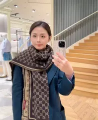 グッチ GG ロゴ ウール マフラー