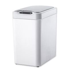 M0526-1 動作確認済☆脚付き 自動開閉ゴミ箱 約35L ホワイト 訳あり