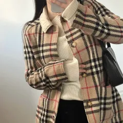 BURBERRY バーバリー ノヴァチェック NOVA CHECK リバーシブル ハーフ コート