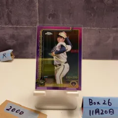 2025 Topps Chrome 山口廉王 Reo Yamaguchi 072/250 オリックスバファローズ RC ルーキー Rookie Purple Refractor カード