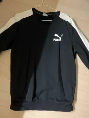 PUMA プーマ ブラック 白 スウェット M