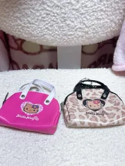 ハローキティ ミニ バッグ キーホルダー ピンク/ヒョウ柄 レオパード