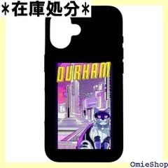 Durham North Carolinaアメリカ 猫 レトロ アニメ 都市景観 ヴィンテージ 面白い スマホケース iPhone 16 用 5575