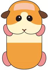 [중고] 잡화 감자 쵸콘구루미 파우치 [PUI PUI 몰카]